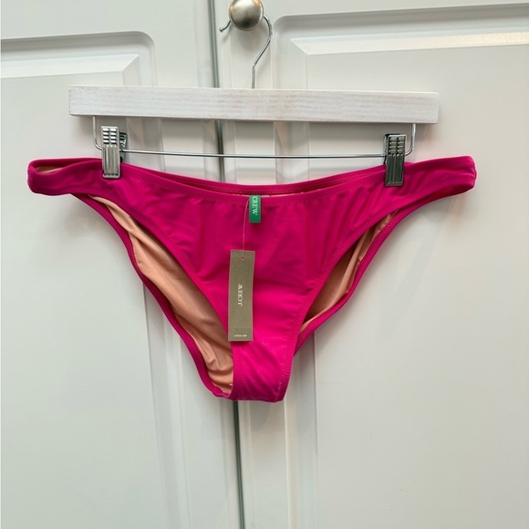 NEW JCrew Women’s Heritage 1989 High-Leg Bikini Bottom BP209 Pink - Picture 6 of 11
